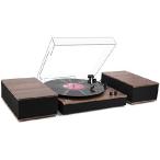 MPK Bluetooth Record Player,Turntable HiFi System with Bookshelf Speakers, 3-Speed Belt-Drive Vinyl Turntable for Vinyl Records with Wireless Playback