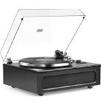 All-in-One Record Player High Fidelity Belt Drive Turntable for Vinyl Records Built-in 2 Tweeter and 2 Bass Stereo Speakers, Vinyl Player with MM Cart