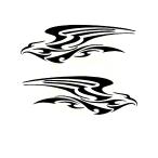  огненный узор Logo ver.50 разрезные наклейки можно выбрать 4 размер 2 листов 1 комплект 