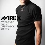 ショッピング半袖 (アビレックス) AVIREX アヴィレックス デイリーシリーズ Ｔシャツ クルーネック 半袖 メンズ レディース【6143502】