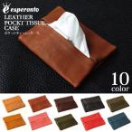 (エスペラント) esperanto レザー ポケットティッシュ ケース
