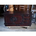 伝統工芸・岩谷堂箪笥 桜木家具 ローボード 新品時高額 現代モノ　古録展  送料別  Lサイズ　中古 品番F4537