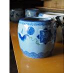 レトロな陶器火鉢 瀬戸火鉢 睡蓮鉢 