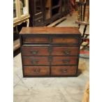 ショッピング古 江戸時代薄型抽斗箪笥 古録展  送料別  Eサイズ　中古 品番S10919