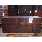  общий каштан структура масса класс времена комод низкий шкафчик Meiji времена старый запись выставка доставка отдельно L размер б/у товар номер S109292