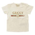 【グッチ】Gucci　Tシャツ クラシックロゴ トップス ベビー服 504121 X3L64 ホワイト 12/18 未使用【中古】【正規品保証】124652