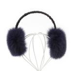  Drawer мех лисы Novelty наушники темно-синий [ б/у ]