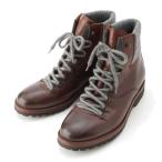  Brunello Cucinelli кожа гонки выше mountain ботинки Brown 41[ б/у ]