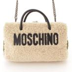 【モスキーノ】Moschino　ナイロン×ボア チェーン ショルダーバッグ 【中古】【正規品保証】85677