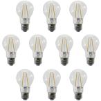 【10個パック】LED フィラメント 電球 ReUdo クリアガラス 全方向タイプ E26口金 一般電球25W形相当 全光束230lm 消費電力2W 電球色2700K