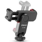 新版 Ulanzi カメラスマホモニターマウント 360°回転 角度調整 スマホホルダー アクセサリーシュー付き 垂直ブラケット 1/4ネジ スマートフォン三脚