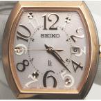 SEIKO Lukia б/у Seiko Lucia SSVW048 розовый кейс :28×29.5mm запястье вокруг :14cm женские наручные часы #JW-23