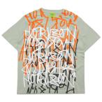 [horizon ho laizn]Trive Short Sleeve TEE ( шалфей зеленый )(shingo420 принт футболка )