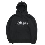 【Afterglow アフターグロー】BIG LOGO SWEAT PARKA (ブラック)(プルパーカー)