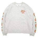 HAVE A GRATEFUL DAY ступица a решетка полный teilSWEATSHIRT -SF GRASS ( авто mi-ru)( цветок принт. тренировочный )