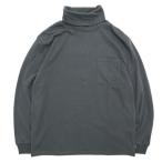 GOHEMPgo-hempl10oz JERSEY TURTLE NECK L/SL TEE 25 ( уголь )(ta-toru шея )