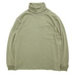 GOHEMPgo-hempl10oz JERSEY TURTLE NECK L/SL TEE 25 ( шалфей зеленый )(ta-toru шея )
