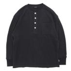 GOHEMPgo-hemplHENLEY 4BTN WAFFLE ( черный )(hemp хлопок. термический long TEE)