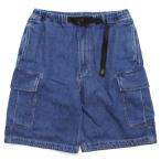 GOHEMPgo-hempl9oz DENIM CARGO WIDE HALF SHORTS ( б/у woshu)( Denim шорты )