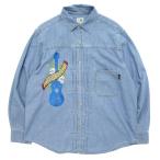 GOHEMPgo-hemplPLEATS WORK SHIRTS CHAMBRAY( б/у woshu)( музыка . слушайте .. похоже . автомобиль n пятно - рубашка )