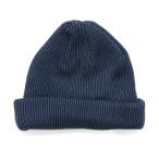 ROTOTOrototolSUPER SOFT 2WAY BEANIE STRIPE ( чернила )( вязаная шапка хлопок вязаный )