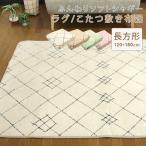 ラグ こたつ敷き布団 120×180cm 長方形 1畳 シャギー ラグマット ホットカーペットラグ こたつペット すべり止め おしゃれ かわいい ナチュラル 北欧
