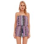 ラッキーブランド レディース ジャンプスーツ トップス Boho Chic Romper Cover-Up