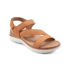 ショッピングRONI アース レディース サンダル シューズ Women's Roni Almond Toe Flat Strappy Casual Sandals