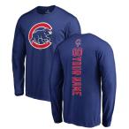 ファナティクス ブランデッド メンズ Tシャツ トップス Chicago Cubs Personalized Backer Long Sleeve T-Shirt