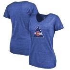 ファナティクス ブランデッド レディース Tシャツ トップス CO Rockies Women's Throwback Logo 1976-1977 Tri-Blend T-Shirt