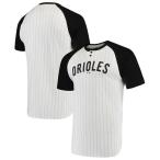 マジェスティック メンズ Tシャツ トップス Baltimore Orioles Majestic Everything in Order Domestic Pinstripe T-Shirt