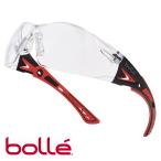 bolle セーフティグラス RUSH PLUS クリアレンズ ブラック&レッド メンズ アイウェア 紫外線カット UVカット