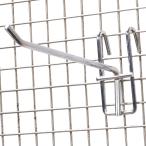 ネットフック Φ5mm 陳列ネット什器 スチール製 店舗用品 [ 15cm / 10個セット ] 陳列フック ティスプレイフック 壁掛けフック