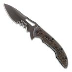 CRKT 折りたたみナイフ 半波刃 イコマ ファスル 5471K