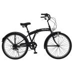 [ прямая поставка наложенный платеж не возможно ]MIMUGO складной велосипед FIELD CHAMP 26 дюймовый античный мотоцикл MG-FCP266BC матовый черный 