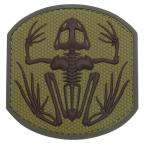  Mill спецификация Monkey PVC patch Frog Skeleton липучка имеется [ оливковый гонг b] MSM MIL-SPEC