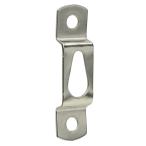 ハンガープレート 額縁取り付け型 フラット展示用金具 壁掛けディスプレイ用 [ シルバー / 1個 ] ディスプレイ用品