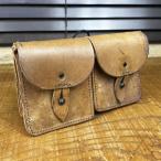  Франция армия сброшенный товар подсумок для магазинов MAS-49/56 для кожа производства [ повреждение есть ] армия платить ниже товар армия оплата ниже товар 