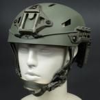 FMA タクティカルヘルメット CAIMANタイプ 樹脂製 ハイブリッドヘルメットシステム [ オリーブ ] ケイマン