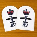  Англия армия сброшенный товар нашивка ROYAL NAVY белый значок подразделения нашивка 2 листов комплект [ A / неиспользуемый товар ]