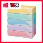 TANOSEE ティッシュペーパー5colors 200組/箱 1セット 60箱：5箱×12パック