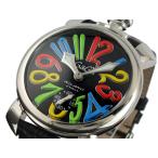 ガガミラノ GAGA MILANO MANUALE 手巻き 腕時計 5010-2 ブラック