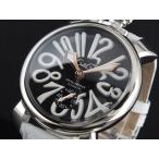 ガガミラノ GAGA MILANO MANUALE 手巻き 腕時計 5010-6 ブラック