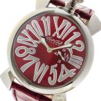 ガガミラノ GAGA MILANO SLIM スリム 46mm 腕時計 クオーツ メンズ レディース 5084-4 5084.04 レッド レッド