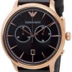 エンポリオアルマーニ EMPORIO ARMANI クラシック クオーツ クロノ 腕時計 AR1792 ブラック ブラック