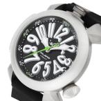 ガガ ミラノ GAGA MILANO クオーツ メンズ 腕時計 5040.1-BLK RUBBER ブラック ブラック