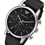 エンポリオアルマーニ EMPORIO ARMANI クオーツ クロノ メンズ 腕時計 AR1733 ブラック ブラック
