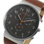 スカーゲン SKAGEN アンカー クロノ クオーツ メンズ 腕時計 SKW6099 グレー グレー
