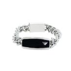 エンポリオアルマーニ EMPORIO ARMANI ブレスレット メンズ EGS172904019 シルバー ブラック ブラック
