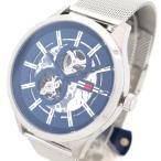 トミーヒルフィガー TOMMY HILFIGER 腕時計 1791643 メンズ スペンサー SPENCER 自動巻き ネイビー シルバー